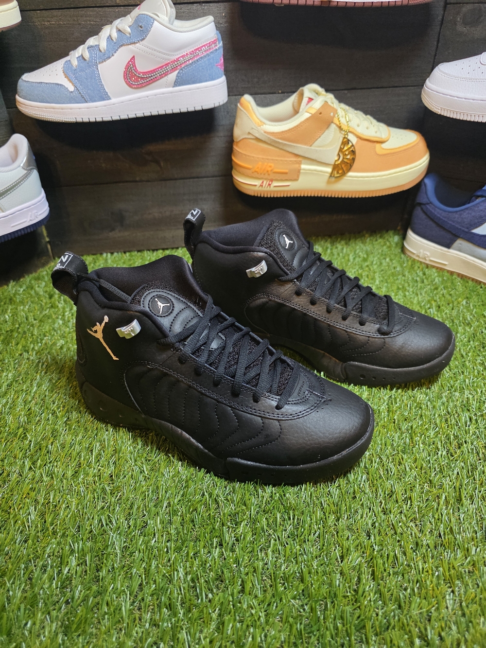 Jordan Men’s All-Black High-Top Sneakers